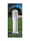 MP Illumination Outdoor Floor Lamp Small Post IP44 for E27 Light Bulb Base White