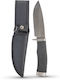 Bormann Knife Black with Blade made of Steel in Sheath