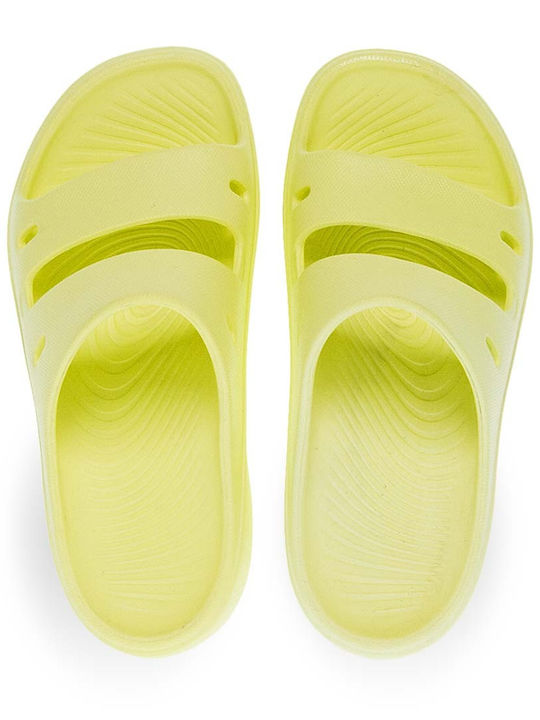 Parex Women's Platform Flip Flops Yellow