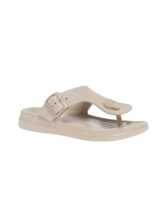 Parex Women's Flip Flops Beige