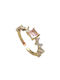 Inel de cupru Bo1365 Gold Pink