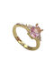 Inel de cupru Bo1314 Gold Pink