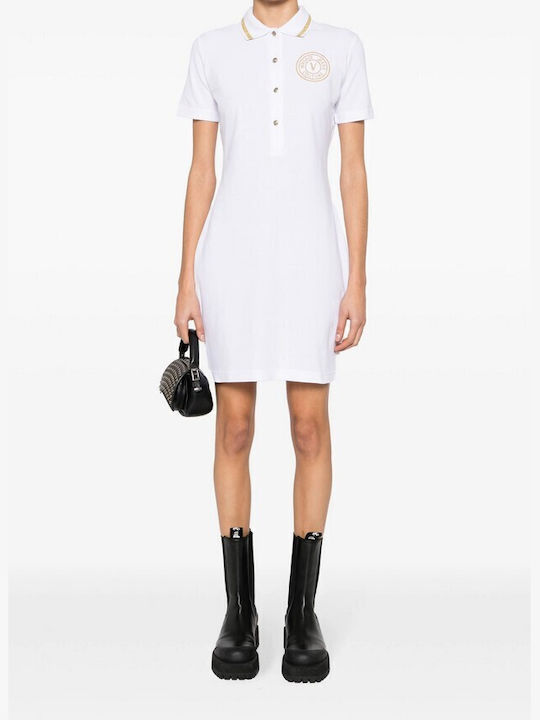 Versace Midi Kleid Weiß