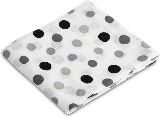 Sensillo Σελτεδάκι από Μουσελίνα Grey 70x80εκ.