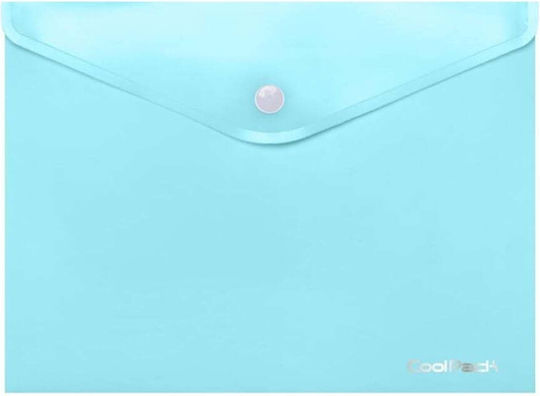 Coolpack Ordner mit Schaltfläche für Papier A4 Blau