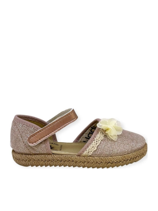 Παιδικές Espadrilles mit Bügel- und Schleifenverschluss Beige