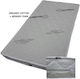 Beboulino Matratze Kinderbett mit Memory Foam 70cmx180cmx18cm