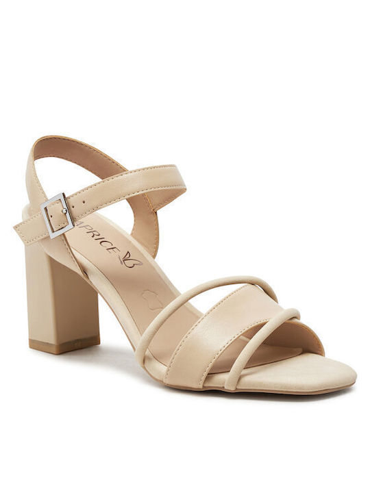 Caprice Damen Sandalen in Beige Farbe