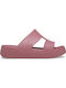 Crocs Getaway Γυναικεία Σανδάλια Flatforms σε Μωβ Χρώμα