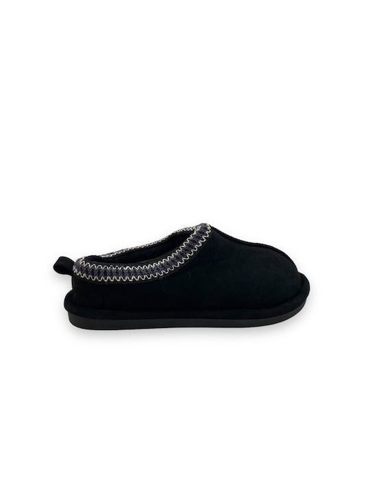 Famous Shoes Winter Damen Hausschuhe in Schwarz Farbe
