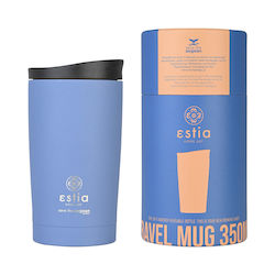 Estia Travel Mug Save The Aegean 350ml albastru denim