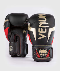 Venum Elite Γάντια Πυγμαχίας για Αγώνα Μαύρα