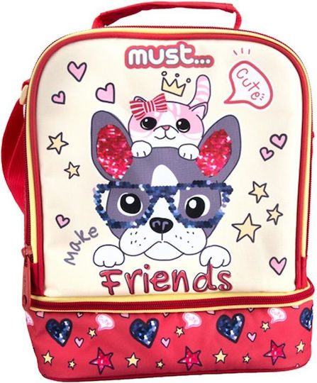 Must Team Yummy Kinder Lunchtasche Isoliert 7lt Rote 22x16x28cm