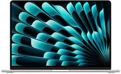 Apple MacBook Air 15" (2024) 15.3" Retina Display (M3-8-core/8GB/256GB SSD) Argint (Tastatură US)