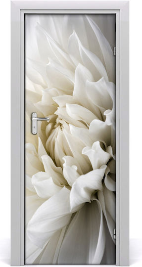 Dekorativer Aufkleber Tür White Dahlia 85x205cm Tulup