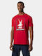 Helly Hansen Shoreline Ανδρικό T-shirt Κοντομάνικο Κόκκινο