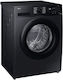 Samsung Mașină de Spălat Rufe 8kg cu Tehnologie cu Abur 1400 Rotiri Ecobubble Negru WW80CGC04DABLE