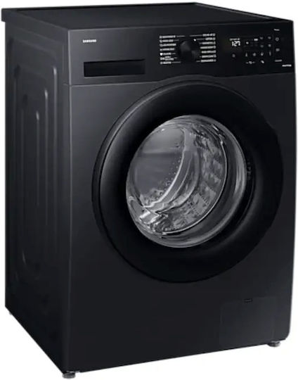 Samsung Mașină de Spălat Rufe 8kg cu Tehnologie cu Abur 1400 Rotiri Ecobubble Negru WW80CGC04DABLE