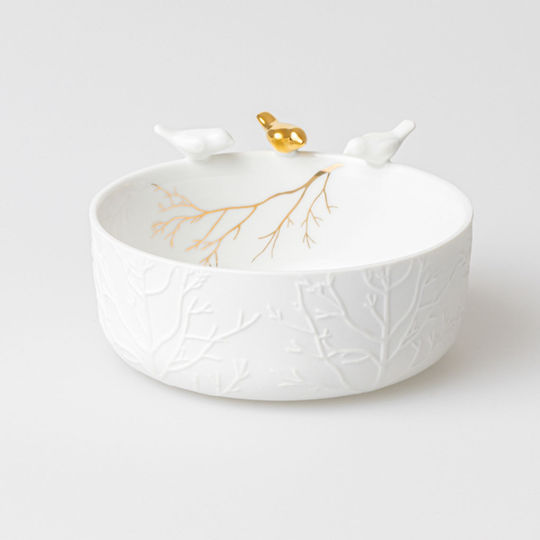 Raeder Birds Serving Bowl Round made of Porcelain with Diameter 12cm