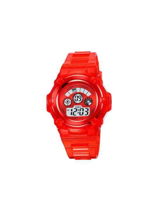 Skmei Digital Uhr mit Kautschukarmband Red