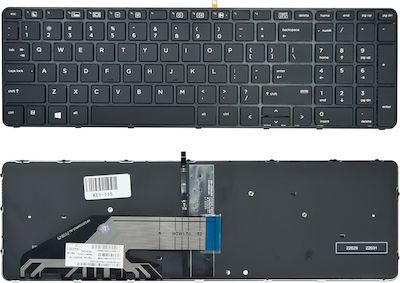 Τastatură pentru HP ProBook 650 G2 Retroiluminat Negru (KEY-115)