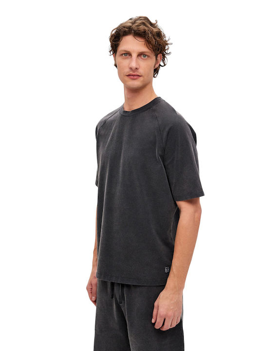 Dirty Laundry Herren T-Shirt Kurzarm Vint.black Grey