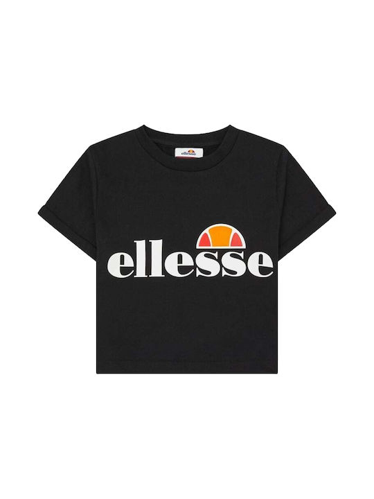 Ellesse Kids' Crop Top Short Sleeve Black Nicky