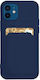 Hurtel Card Wallet Σιλικόνης Navy Μπλε (Redmi N...