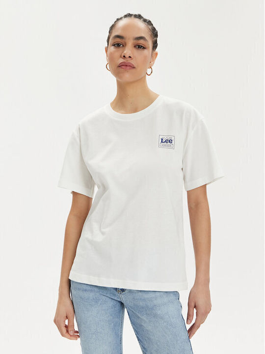 Lee Damen T-Shirt Ecru