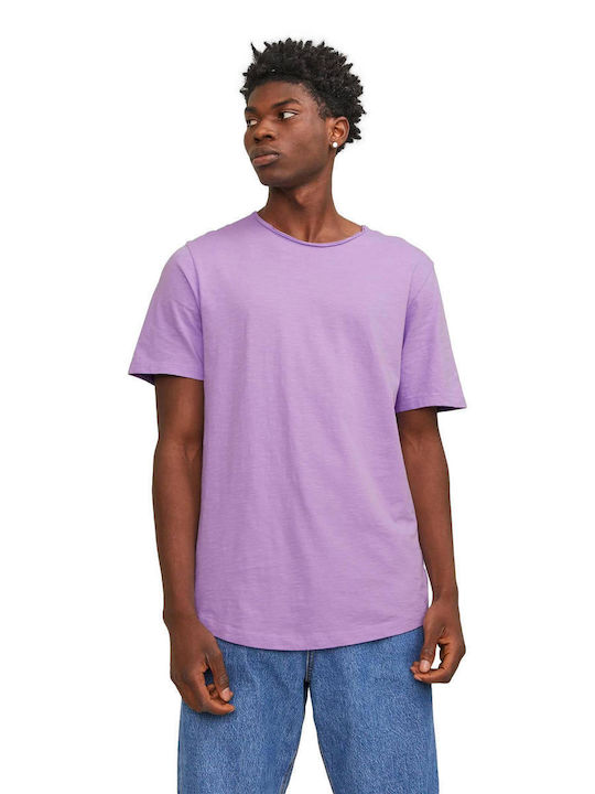 Jack & Jones Men's Short Sleeve T-shirt Purple