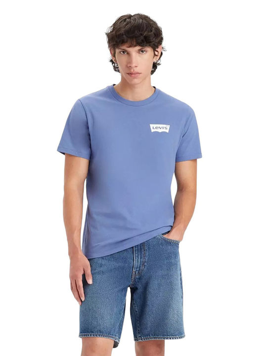 Levi's T-shirt Bărbătesc cu Mânecă Scurtă Albastru