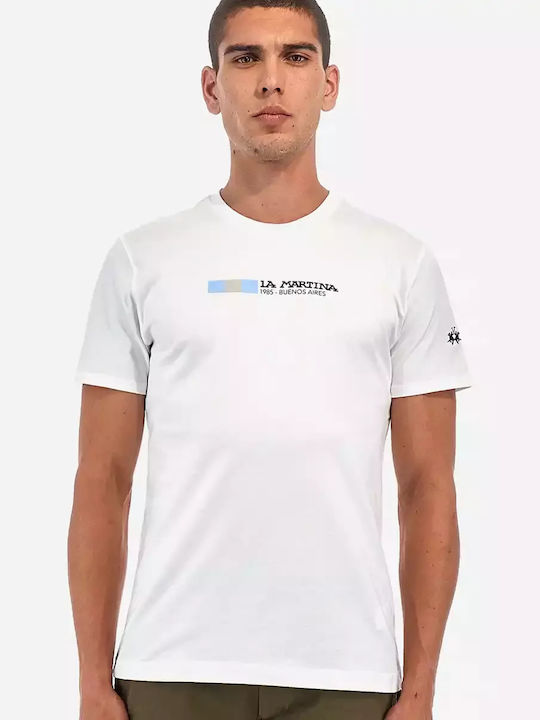 La Martina Herren T-Shirt Kurzarm White
