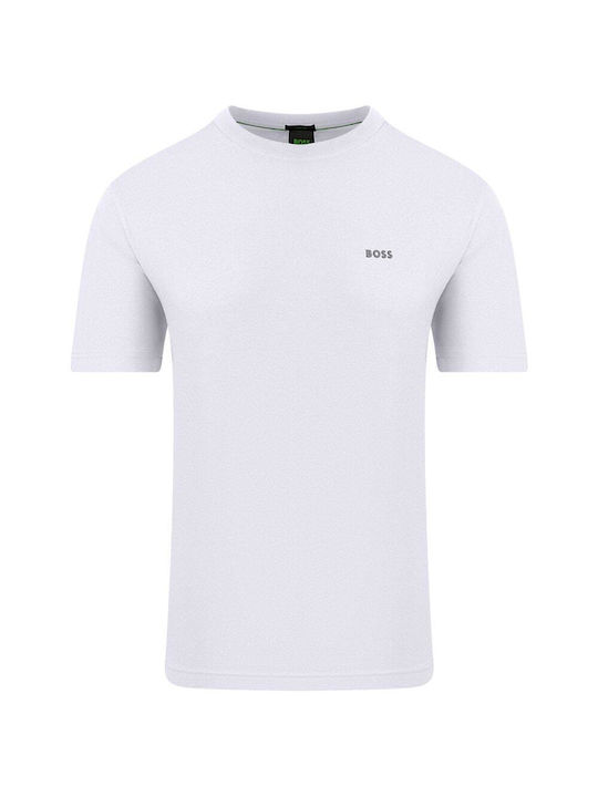 Hugo Boss T-shirt Bărbătesc cu Mânecă Scurtă White