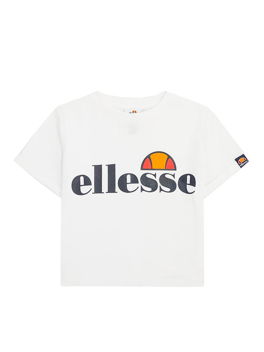 Ellesse Kids' Crop Top Short Sleeve White Nicky