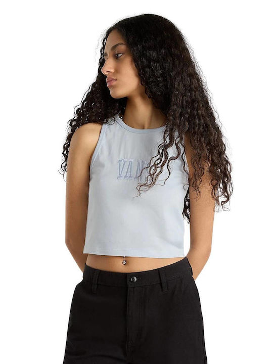 Vans Γυναικείο Αθλητικό Crop Top Αμάνικο Blue