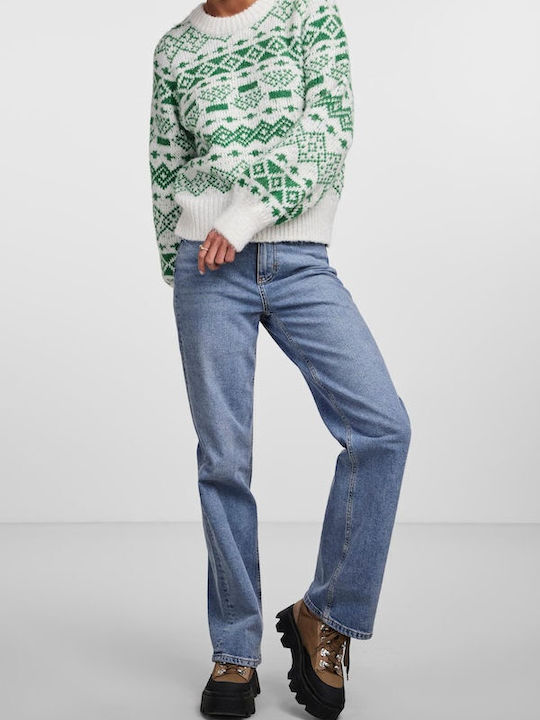 Pieces Damen Langarm Pullover Green