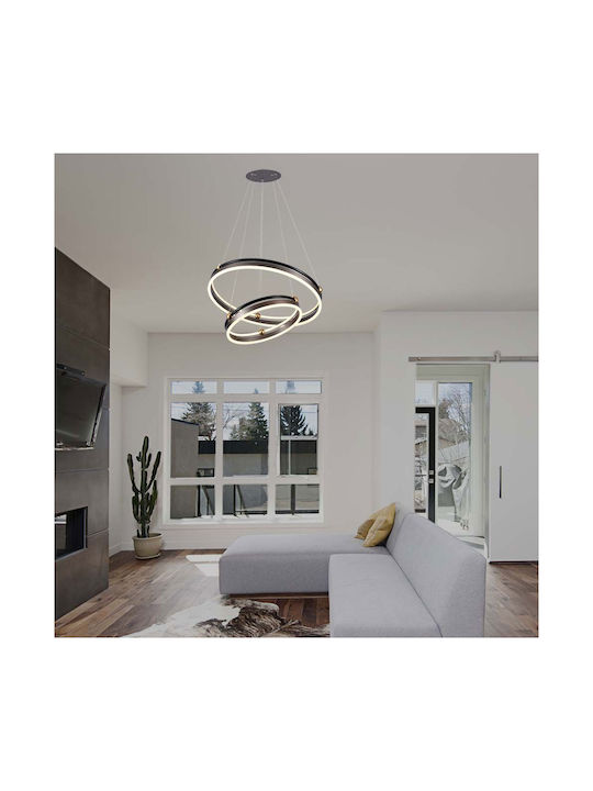 V-TAC Designer Κρεμαστό Φωτιστικό Καφέ LED με Θ...