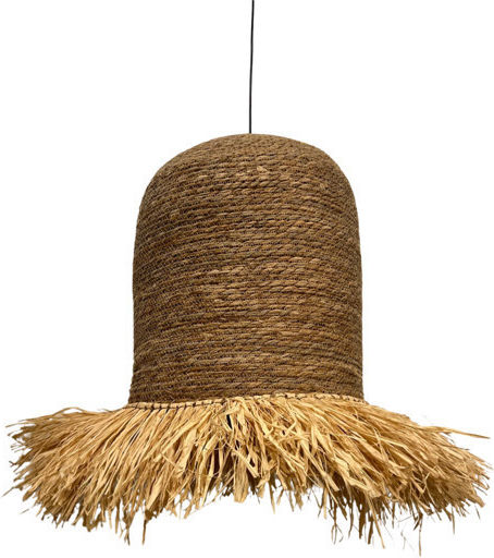 Fylliana Fl2370l Hängelampe Braun Boho mit Fassung E27 40x47cm.