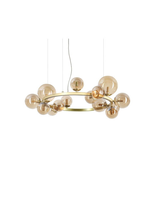 Ideal Lux Pendant Chandelier Brown