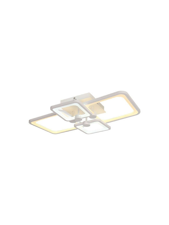 V-TAC Πλαφονιέρα Οροφής με Ενσωματωμένο LED σε Λευκό χρώμα