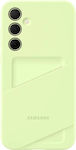 Samsung Card Slot Umschlag Rückseite Silikon Grün (Galaxy A35)