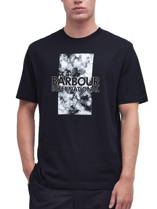 Barbour Ανδρικό T-shirt Κοντομάνικο Μαύρο