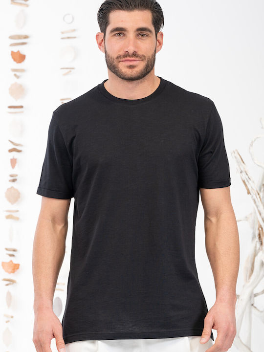 Vittorio Artist Men's Short Sleeve T-shirt Black