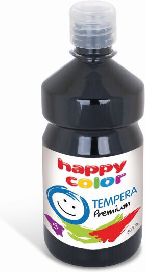 Happy Color Tempera Farben Schwarz 500ml 1Stück