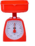 Analog Kitchen Scale 1gr/0.5kg Red