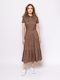 Heavy Tools Shirt Dress Dress Brown