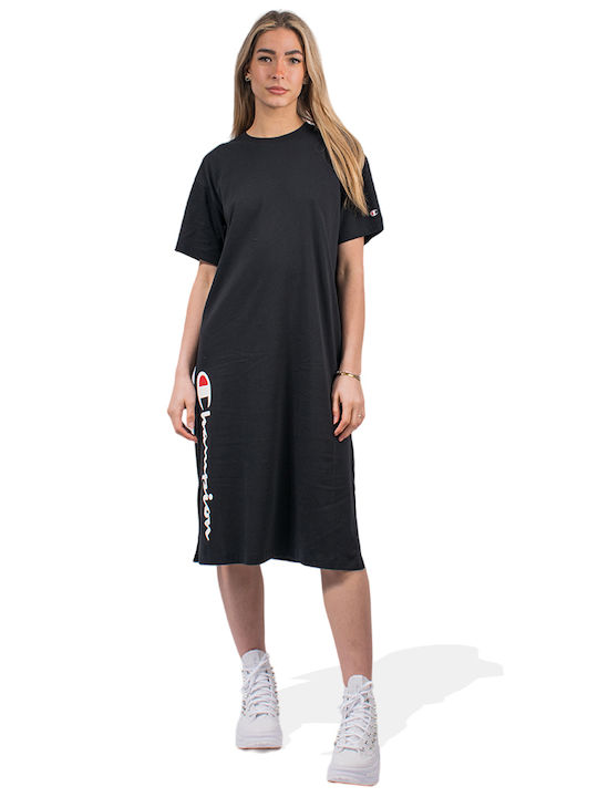 Champion Dress with Slit Black