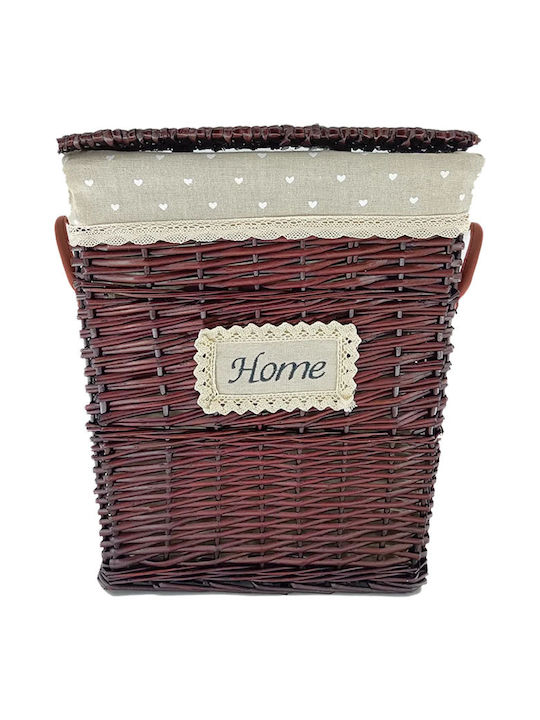 Sidirela Laundry Basket Bamboo 38x27x45cm Brown