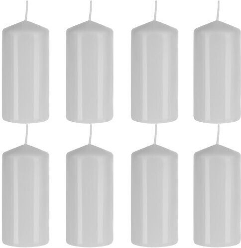 Kerzen Kegel Weiß 8 Stück