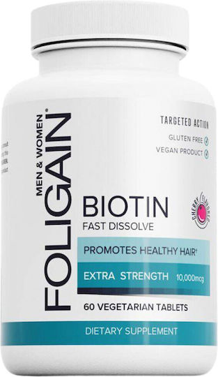 Foligain Biotin Витамин за Косата & Кожата Череша 60 жулими таблетки